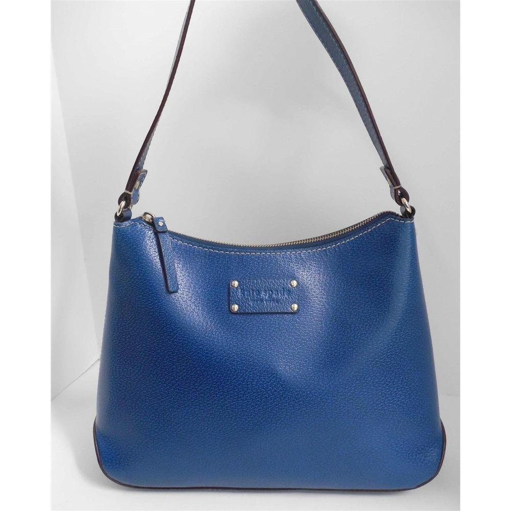 Kate Spade Turquoise Blue Saffiano Leather Medium Hobo Shoulder Bag